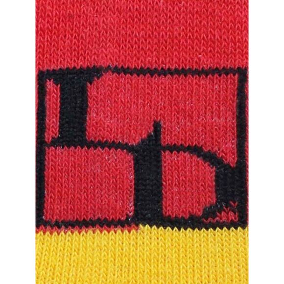 Mens Multicolor Rainbow Stripe Crew Socks - Picture 4 of 9